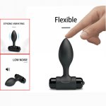10 Speeds Soft Silicone Anal Dildo Vibrator Male Prostate Massager Anal Plug G Spot Butt Plug Adult Masturbation Anal Sex Toys