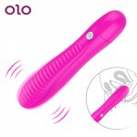 OLO Dildo Vibrator 12 Speed G-spot Massager USB Charge Clitoris Vagina Stimulator AV Stick Magic Wand Sex Toys for Women