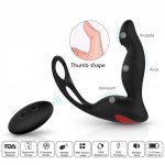 Sex Toys Silicone Male Prostate Massager Anal Plug Male Health Silicone Remote Control  Sex Toy for Adult Flexible Vibrator