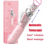 New Strong Telescopic Rotation Rabbit Vibration Dildo Sex Toys For Women Clitoris Stimulator G-spot Massager Female Masturbator