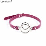 Loverkiss 2 Metal Ring Gag Harness Erotic Toys for Sex Adult Games,Fetish Bondage Restaints Open Mouth Bdsm Gags Sex Toys
