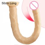 50cm Super Long Silicone Huge Dildo with Suction Cup Artificial Big Penis Dick Masturbator Adult Sex Toys Anal Plug Large Dildo