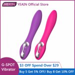 Yeain, YEAIN G Spot Adult Product Sex Toys For Woman 7 Speed USB Charge Powerful Vibrating Dildo Clit Stimulation Vibrator Masturbation