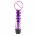 Multispeed Jelly Vibrating Dildo, 100% Waterproof Realistic Shape Clear Fake Penis, G Spot Sex Toys For Women Masturbation