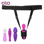 OLO Adjustable Strap Dildo Belt Masturbation Tool Bondage Gear Female Fasten Belt Sex Toys for Women