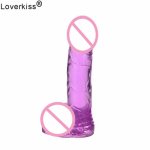 Loverkiss  25*120mm Small Jelly Dildo Suction Cup Sex Toys Male Artificial Penis Realistic Dildo for Women,Anal Dildo