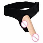 Wearable Strap On Dildo Realistic Adjustable Belt Strap On Sex Toy for Women Lesbian
