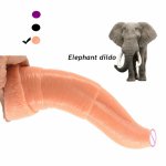 Faak, FAAK Big Dildo Giant Animal Elephant Dildo Black Huge Artificial Penis Sex Toys for Women Sizable Dick Masturbate Flirting Toys