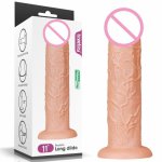 NoEnName_Null Realistic Dildo Dual-Layered Silicone Cock Hyper Premium Penis Sex Toys with Suction Cup