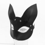 Fox, BDSM Fetish Sex Toys PU Leather Fox Mask Exotic Accessories Head Bondage Restraints Slave Mask Role Play SM Sex Toys Adult Game