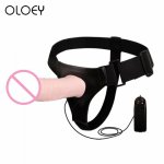 OLOEY Straped On Penis Pants Strap-on Huge Realistic Cock Harness Strapless Removable Suction Cup Dildos Panties For Lesbians