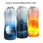 Male Masturbator Cup Soft Vibration Pussy Sex Toy Transparent Vagina Adult Endurance Exercise Products Vacuum Pocket Cup for Men
