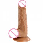 7.1/1.6 Inch Huge Realistic Dildo Silicone Penis Dong with Suction Cup for Women Masturbation Lesbain Sex Toy