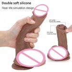 Double Silicone Realistic Dildo Penis Dick Strong Suction Cup Artificial Dildos For Woman Masturbator Adult Sex Toys For Women