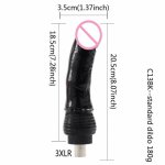 FREDORCH Sex Machine Attachment Black Dildo Silicone Dildo 20cm Length 5.5cm Width Sex Toys for Women Adult Product