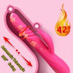 G-spot Vibrator Vagina And Clitoris Stimulator Dildo 10 Rotation Modes And 10 Thrusting Frequencies Heating Silicone Waterproof