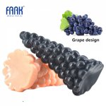 Faak, FAAK Big anal plug like Xmas tree grape design beads anal sex toys big anal dildo black dildo stuffed stopper anus massage 020