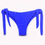 2018 Sexy Solid Thong Bikini Brazilian Cut Swimwear Women Bottom Adjustable Briefs Swimsuit Panties Underwear Thong Bathing Suit