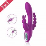 G Spot Toys for Adults Rabbit Vibrator Sex Toys for Woman Magic Wand Powerful Vibrator Clitoris Prostate Massage Dildo Sex Shop