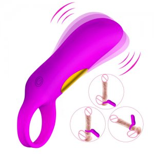 Adults Products Multi-frequency Penis Ring Cock Ring Toys for Men Vibrators Collars Delay Premature Lock Fine Sex Toys for Men