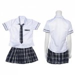 Women Sexy Cosplay Student Uniform Dress Suit Set Japanese Sailor School Uniform Set Girls Costume Skirt Korean High School