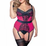 Sexy Lingerie Women Plus Size Lace Corset Erotic Sex Underwear With Garter Set Sexy Costumes Babydoll Porn Langerie Mujer 3-5XL