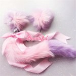 Fox, Fox Tail Bow Metal Butt Anal Plug Cute Soft Cat Ears Headbands Erotic Cosplay Accessories Adult Sex Toys For Couples