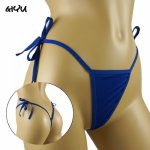 Woman Sex Panties Lace-up Bow Sexy Underwear Plus Size Micro Thong Bikini String G Strings Briefs Lingerie Femme Erotic Lingerie