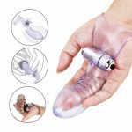 Newest Finger Sleeve Silicone Vibrator G Spot Massager Vibrating Dildo Adult Sex Toys Exotic Accessories for Couples Flirting
