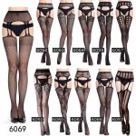 thigh Highs tights Lingerie fishnet stocking sexy Lace top suspender sheer intimates erotic Bodysuit pantyhose games