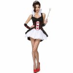 New Queen Dress Up Set cosplay Lady Halloween Costume Sexy Hearts Queen Game Uniform
