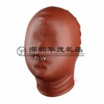Adult Products Mask PU Leather Bondage Hood Fetish Open Nose Slave Bdsm Bondage Restraints Adult Erotic Sex Toys