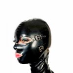 sexy lingerie design sexy products handmade customize size female women Latex Mask Hoods back zipper Fetish plus size
