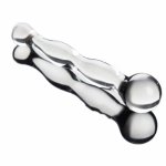 18cm glass big ball butt plug crystal dildo Sheer pyrex due dong glass Anal Sex toys Adult products for women men masturbation