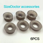 6pcs/set Vacuum Silicon sleeve part kit for Sizedoctor Longer Cups Pro extender Stretcher Replacement Sleeves Penis rings pump