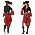 Women Sexy Pirate Costume Adult Halloween Carnival Uniforms Party Cosplay Costumes Fantasia Fancy Dress Caribbean Pirates Outfit