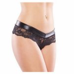 Plus Size Leather Lace Sexy G-string Porno Lingerie Babydoll Sexy Panties Underwear Hot Erotic Thong Sheer Briefs Sex Underpants