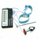 Electro Penis Stimulator Ring & Anal Plug Sex Toys For Men Electrical Stimulation Catheters Medical Themed Toys Accessories