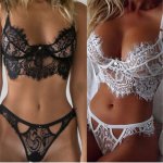 2018 New Women Sexy Lingerie Sleepwear Babydoll Lace Bra G-String Sets Hollow Underwear Package Contents: 1 x Womens Sexy linger
