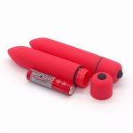 Red 10 Speeds G-spot Vibrator Sex Toys for Woman Prostate Massager Anal Plug Bullet Vibrator Butt Plug for Men Gay
