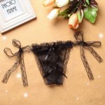Women's Sexy Lingerie hot erotic open crotch Panties Porn transparent Lace underwear crotchless sex wear strappy tanga g-string