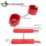 Exotic Accessories Sex Opoly PU Leather Plush Handcuffs Ankle Cuff Restraint BDSM Bondage Adult Sex Toy Sex Bondage intimate Toy