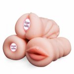 Sex Toys for Men Silicone Artificial Vagina Pussy,Oral Sex ,Ass Male Masturbation Pocket Pussy Anal Vibrator for Adult