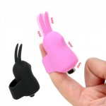 Finger Sleeve Vibrator Sex Toys For Woman Rabbit Ear Tentacitation Clitoris Stimulation Female Masturbator G-Spot Finger Massage