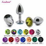 Cheaper Price Small Size Metal Crystal Anal Plug Stainless Steel Booty Beads Jewelry Anal Butt Plug Sex Toys Products for Women