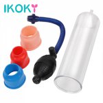 Ikoky, IKOKY Penis Pump Sex Toys For Men Penis Enlargement Extender Vacuum Pump Erection Climax Male Masturbation