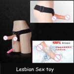 HOT realistic dildo harness strap on Lesbian strap dildo Couple Adult Sex toys for woman men products shop juguetes sexuales