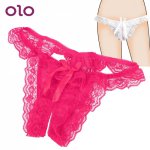 OLO Sexy Opening Crotch Panties G-string T-back Panties Women Lace Thongs Briefs Sexy Lingerie Female Underwear