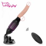 Realistic Thrusting Dildo Remote Control G spot Vibrator with Suction Cup for Hands-Free