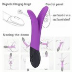 Y type Rabbit Vibrator G Spot Massager Multispeed Sex Toy Silicone Dual Motors Vibrators For Women Sex Products For Couples